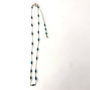 Sterling Silver Turquoise Necklace, Layering Necklace